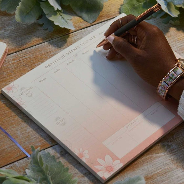 Gratitude Weekly Planner Notepad (Mindfulness Gifts, Gratitude Journal