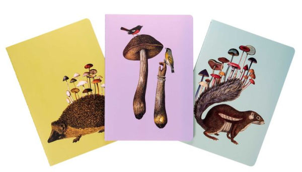 Art of Nature: Fungi Sewn Notebook Collection (Set of 3): (Gifts for Mushroom Enthusiasts and Nature Lovers, Nature Journal, Journals for Hikers)