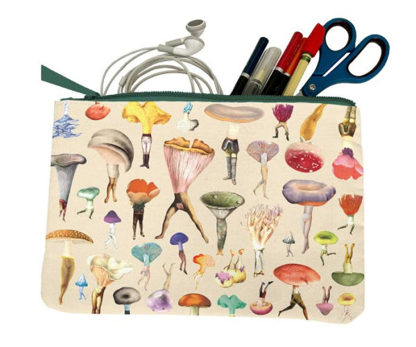 Art of Nature: Fungi Accessory Pouch: (Gifts for Mushroom Enthusiasts and Nature Lovers, Cute Stationery, Back to School Supplies)