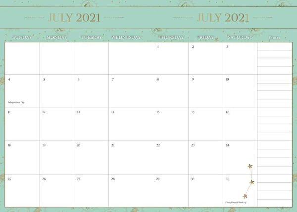 Harry Potter 2021-2022 Academic Year Planner