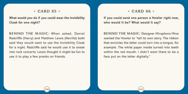 Harry Potter: Conversation Cards