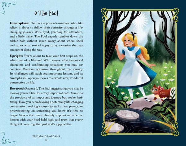 Tarot in Wonderland Major Arcana Alice in Wonderland Tarot Deck Fortune  Telling Divination Tools Tarot Gift Illustrated Cards 