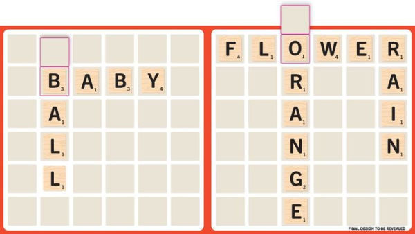 Scrabble: First Words: (Interactive Books for Kids Ages 0+, First Words Board Books for Kids, Educational Board Books for Kids)