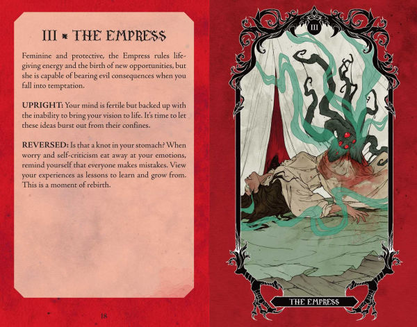 Horror Tarot Deck and Guidebook