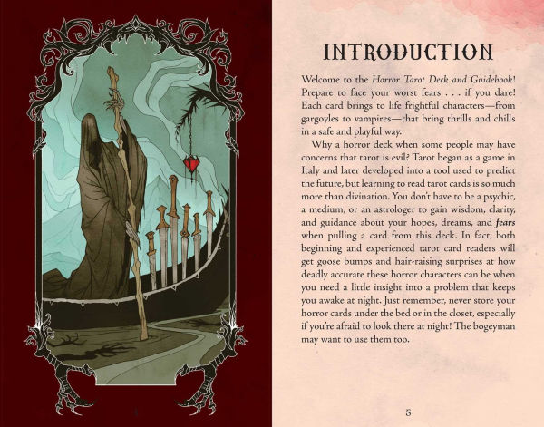 Horror Tarot Deck and Guidebook