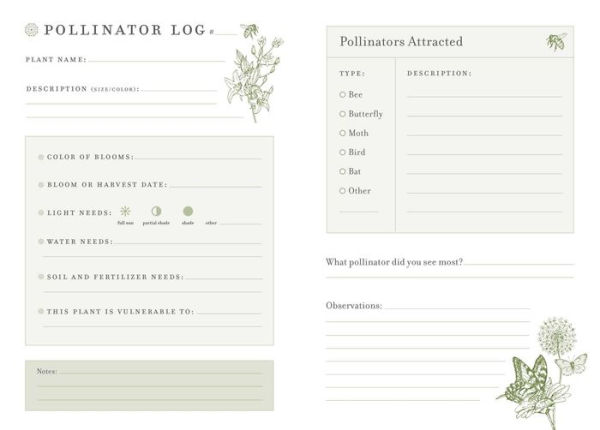 The Pollinator Journal: A Gardener's Journal for Cultivating Pollinator Gardens