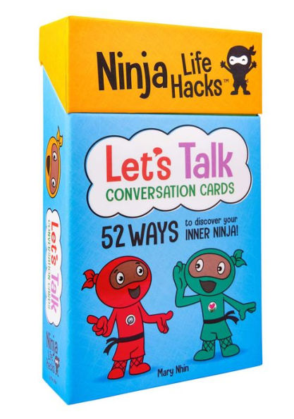 Ninja Life Hacks: Let's Talk Conversation Cards: (Children's Daily Activities Books, Children's Card Games Books, Children's Self-Esteem Books, Social Skills Activities for Kids)