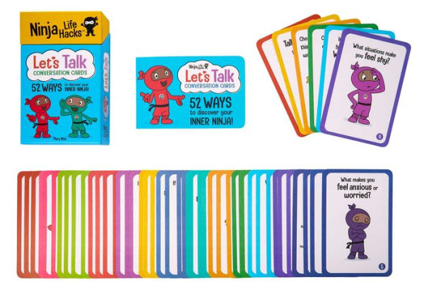 Ninja Life Hacks: Let's Talk Conversation Cards: (Children's Daily Activities Books, Children's Card Games Books, Children's Self-Esteem Books, Social Skills Activities for Kids)