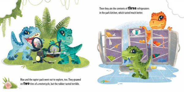 Jurassic World: The Very Hungry Dinosaur: (Concepts Board Books for Kids, Educational PlayPop)