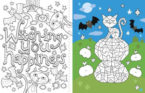 Mindful Sticker By Number: Halloween: (Sticker Books for Kids, Activity Books for Kids, Mindful Books for Kids)