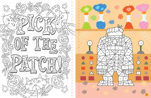 Mindful Sticker By Number: Halloween: (Sticker Books for Kids, Activity Books for Kids, Mindful Books for Kids)