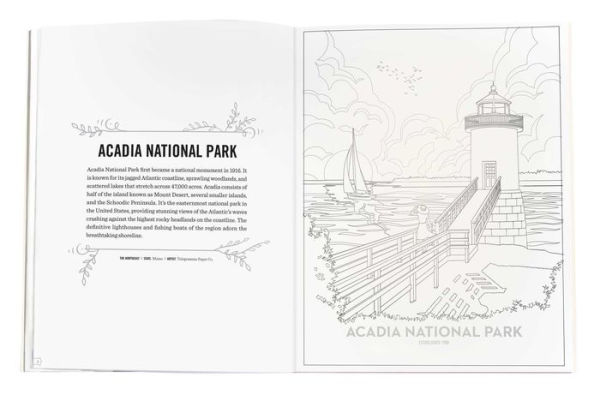 The Art of the National Parks: Coloring Book (Fifty-Nine Parks, Coloring Books)