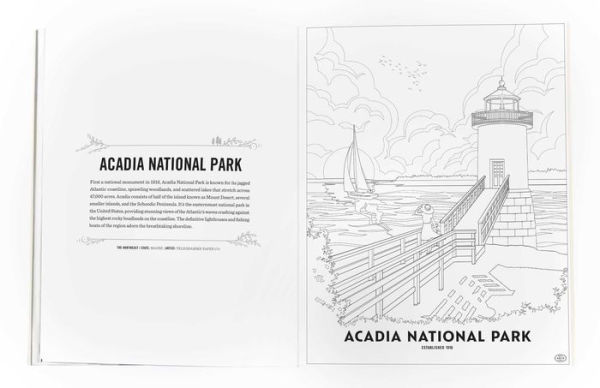 The Art of the National Parks: Coloring Book (Fifty-Nine Parks, Coloring Books)