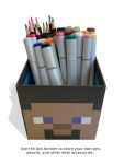 Alternative view 5 of Minecraft: Steve Block Stationery Set