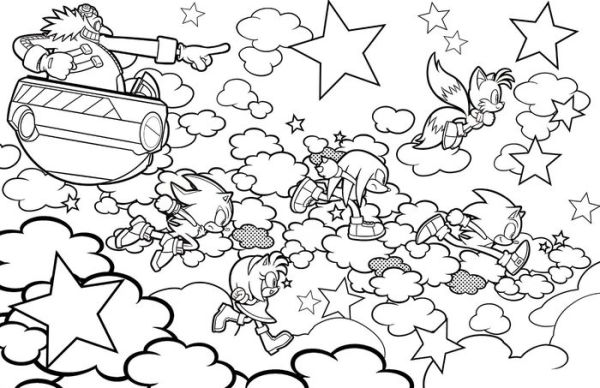  Sonic the Hedgehog: The Official Adult Coloring Book