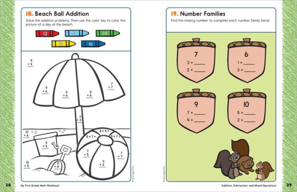 My First Grade Math Workbook: 101 Games & Activities to Support First Grade Math Skills