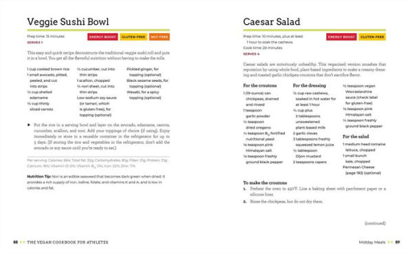The Vegan Cookbook for Athletes: 101 Recipes and 3 Meal Plans to Build Endurance Strength