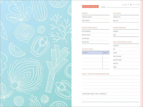 Diabetes Food Journal: A Daily Log for Tracking Blood Sugar, Nutrition, and Activity