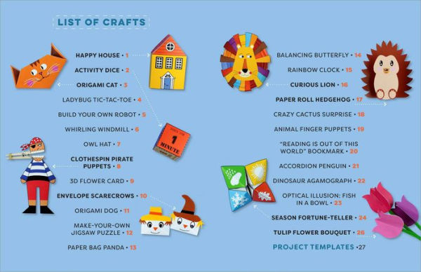 Paper Crafts for Kids: 25 Cut-Out Activities for Kids Ages 4-8