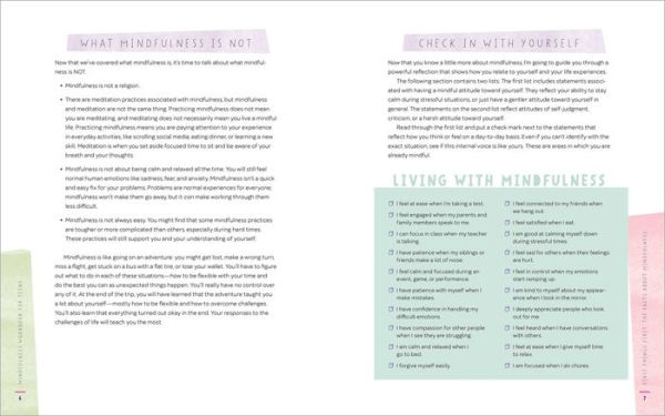 Mindfulness Workbook for Teens: Exercises and Tools to Handle Stress, Find Focus, Thrive