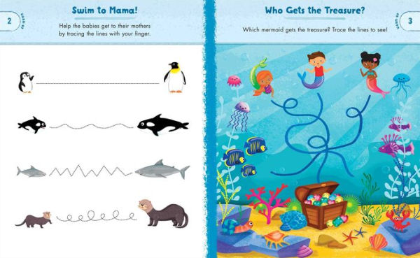 Ocean Animals Preschool Activity Book: 75 Games to Learn Letters, Numbers, Colors, and Shapes