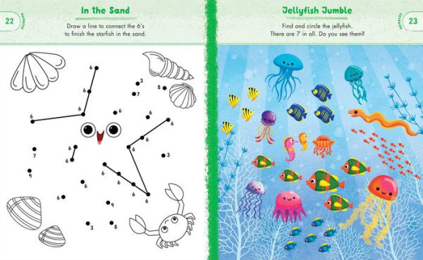 Ocean Animals Preschool Activity Book: 75 Games to Learn Letters, Numbers, Colors, and Shapes