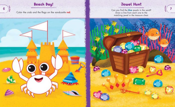 Ocean Animals Preschool Activity Book: 75 Games to Learn Letters, Numbers, Colors, and Shapes