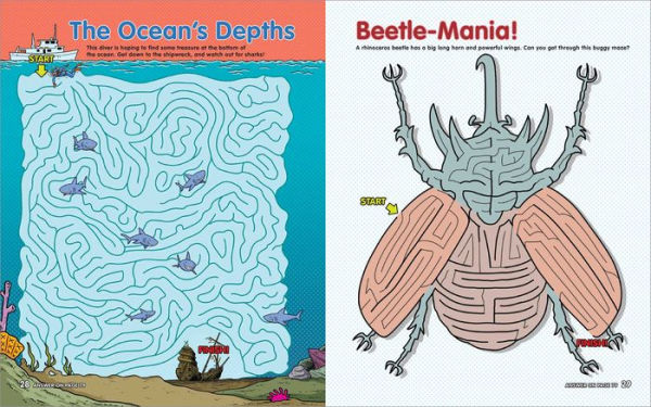 Challenging Mazes for Kids: 75 Full-Color Mazes Including FInd-the-Item and 3-D Fun!