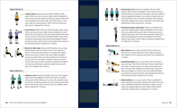 The 30-Day Healthy Weight Loss Plan and Cookbook: 100 Easy Recipes Workouts for a Balanced Life