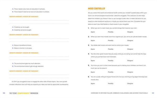 The Teens' Growth Mindset Workbook: Embrace Challenges, Build Resilience, and Achieve Your Goals