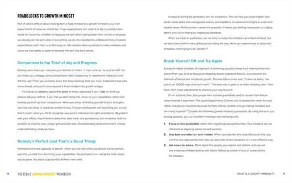 The Teens' Growth Mindset Workbook: Embrace Challenges, Build Resilience, and Achieve Your Goals