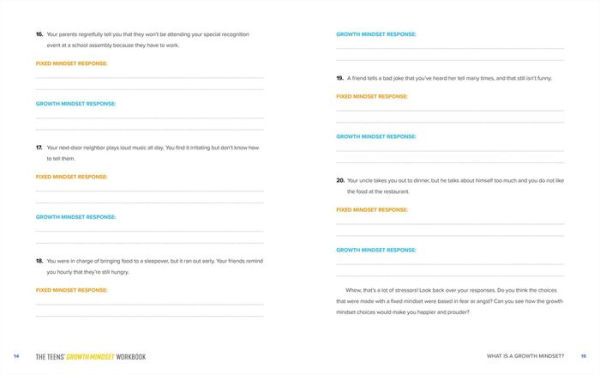 The Teens' Growth Mindset Workbook: Embrace Challenges, Build Resilience, and Achieve Your Goals