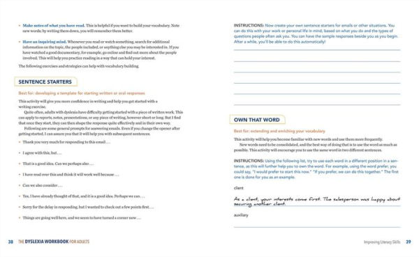 The Dyslexia Workbook for Adults: Practical Tools to Improve Executive Functioning, Boost Literacy Skills, and Develop Your Unique Strengths