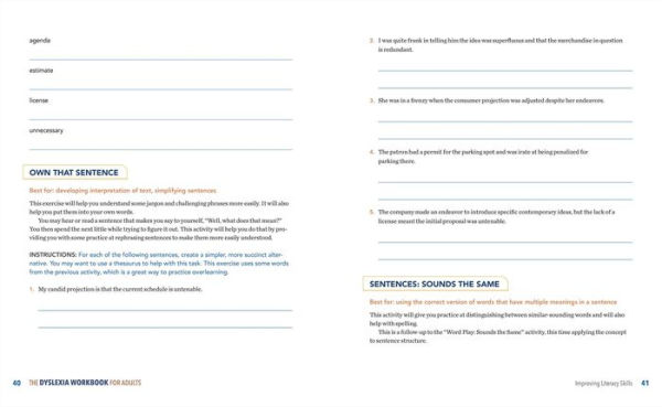 The Dyslexia Workbook for Adults: Practical Tools to Improve Executive Functioning, Boost Literacy Skills, and Develop Your Unique Strengths