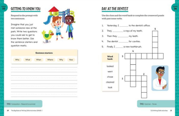 The Big Book of Writing Skills Activities, Grade 1: 120 Activities for After-School and Summer Writing Fun