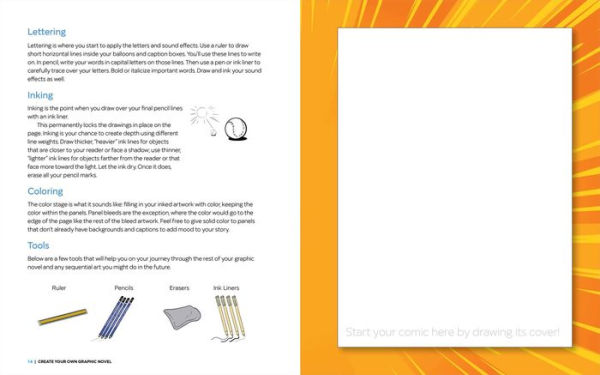 Create Your Own Graphic Novel: A Guide for Kids: Write and Draw Your Own Book