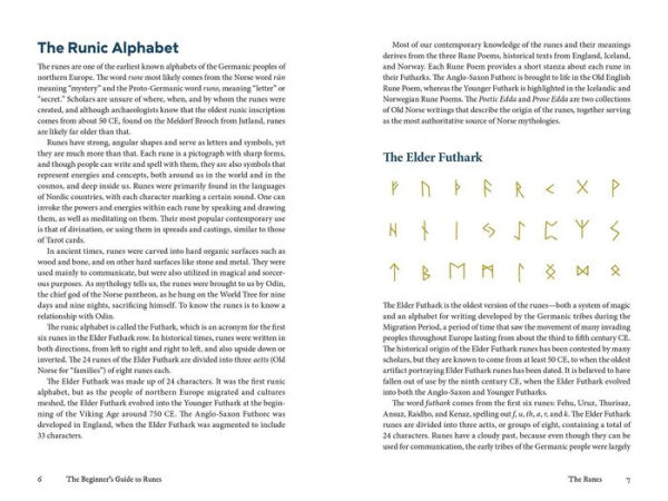 The Beginner's Guide to Runes: Divination and Magic with the Elder Futhark Runes
