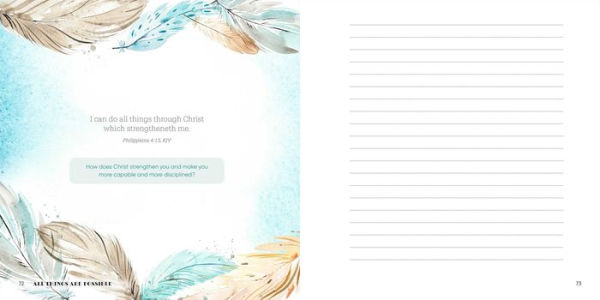 All Things Are Possible: A Guided Journal for Christian Women with Inspiring Bible Verses and Creative Prompts