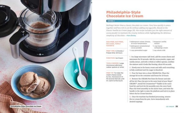 Ninja CREAMi Cookbook for Beginners: Homemade Ice Cream, Gelato, Sorbet, and Other Frozen Treats