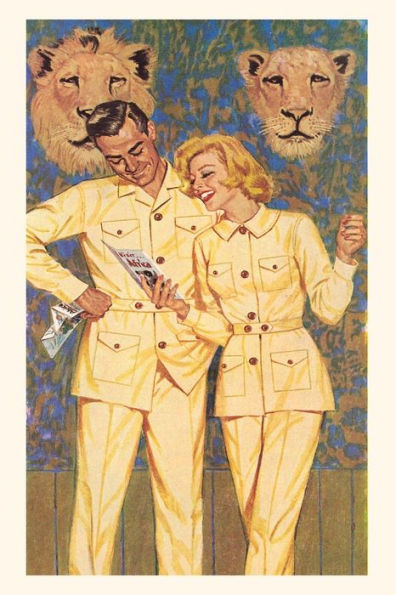 Vintage Journal Couple with Lions' Heads