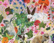 Alternative view 3 of Nathalie Lete: Rabbits 500-Piece Puzzle