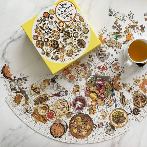 The 100 Most Jewish Foods: 500-Piece Circular Puzzle