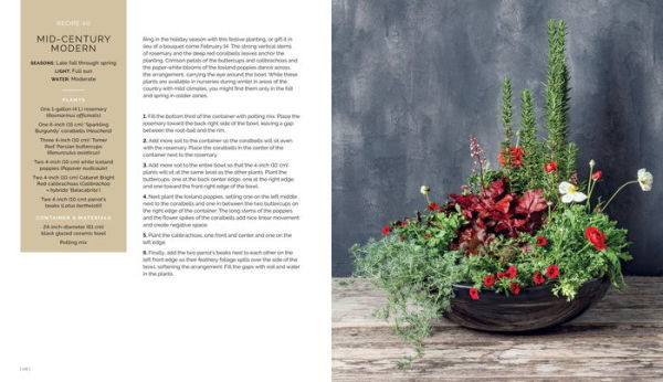 The Container Garden Recipe Book: 57 Designs for Pots, Window Boxes, Hanging Baskets, and More