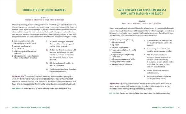 30-Minute Whole-Food, Plant-Based Cookbook: Easy Recipes With No Salt, Oil, or Refined Sugar