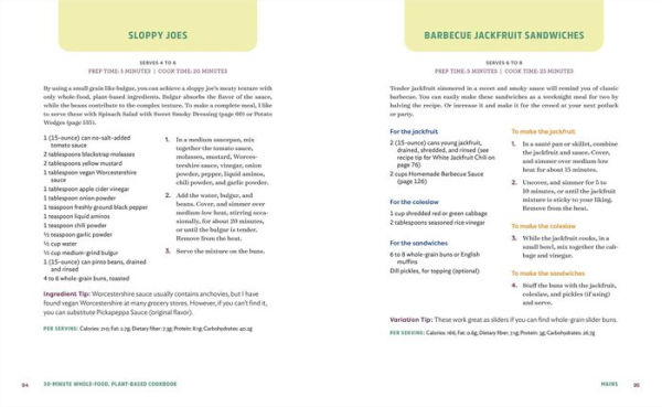 30-Minute Whole-Food, Plant-Based Cookbook: Easy Recipes With No Salt, Oil, or Refined Sugar