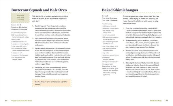 Vegan Cookbook for Teens: 100 Easy and Nutritious Plant-Based Recipes