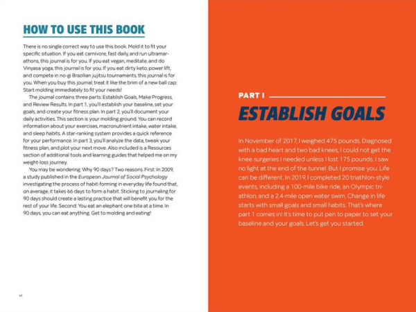 The 90-Day Workout Journal for Men: Daily Motivation to Track Your Food & Exercise Goals