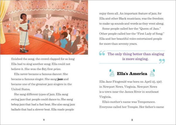 The Story of Ella Fitzgerald: A Biography Book for New Readers