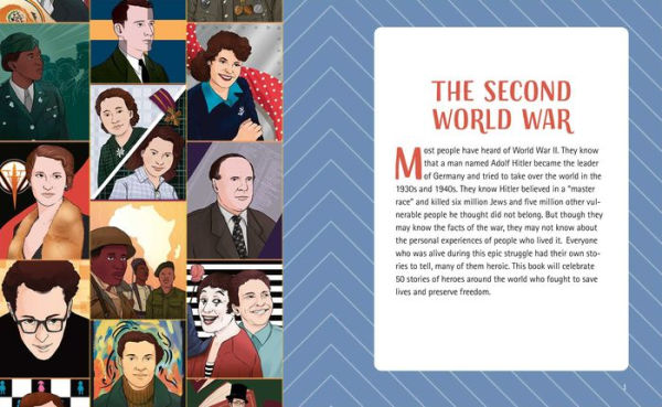 Heroes of World War II: A II Book for Kids: 50 Inspiring Stories Bravery