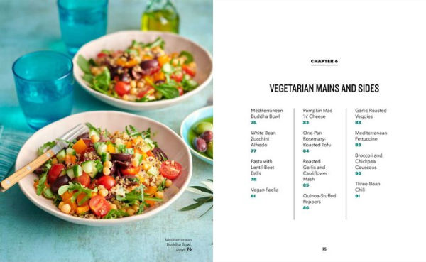 The Plant-Based Mediterranean Diet Cookbook: 75 Recipes for Lasting Weight Loss and Lifelong Health